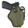 Кобура поясна S&M для Glock 17 з чохлом під магазин синтетична хакі (КС1)